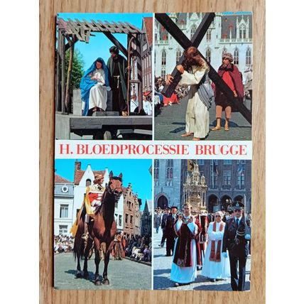 POSTCARD: BELGIUM - BRUGGE, PROCESSION DU SAINT SANG: 1980's