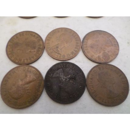 UK / GB - 30 - 1d (one penny) coins - dated 1967 #5
