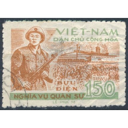 Official: 150d - Vietnam 1958 - F H - MiNr D27