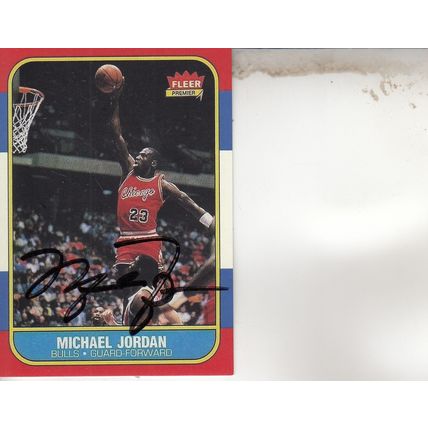 MICHAEL JORDAN ROOKIE 1986 AUTOGRAPHED CHICAGO BULLS HOF 6X WORLD CHAMPION GUARD