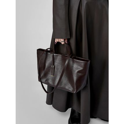 Women Genuine Leather Tote Purse Shoulder Bag Brown
