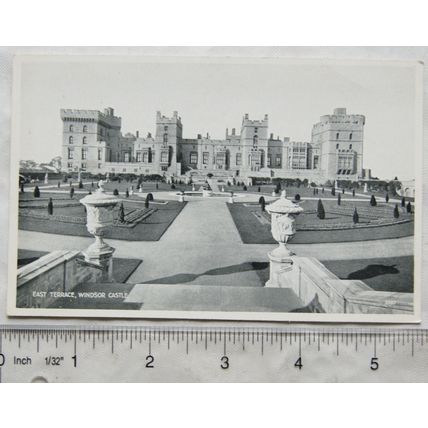 vintage postcard East Terrace, Windsor Castle