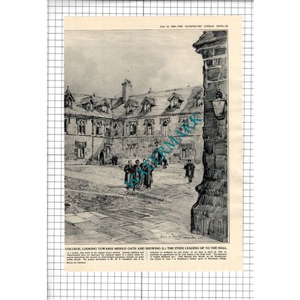 Winchester College - 1950 Article / Print