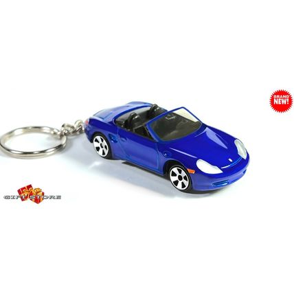 VERY RARE KEYCHAIN BLUE PORSCHE BOXSTER S 986 CUSTOM Ltd Ed.