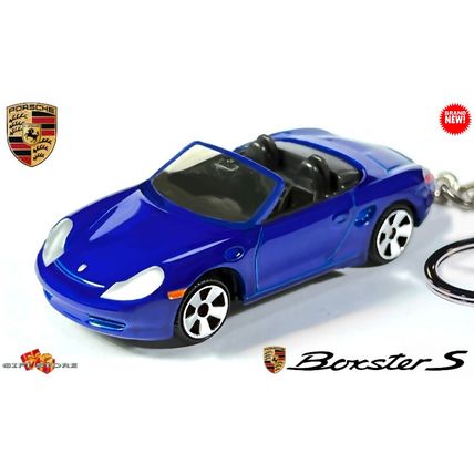 VERY RARE KEYCHAIN BLUE PORSCHE BOXSTER S 986 CUSTOM Ltd Ed.