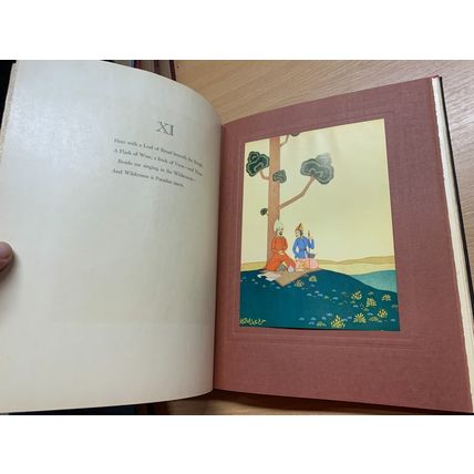 RARE* 1938 "THE RUBAIYAT OF OMAR KHAYYAM" ILLUSTRATED LARGE USA HB BOOK (P6)