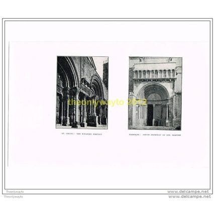 ST GILLES, WESTERN PORTALS & TARASCON, SOUTH DOORWWAY OF STE MARTHE, 1927