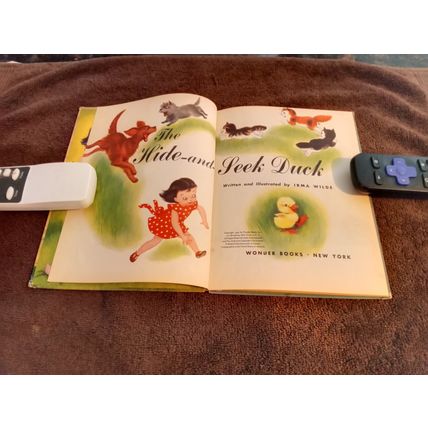 Wonder Book The Hide And Seek Duck By Irma Wilde 1952 Very Good Shape