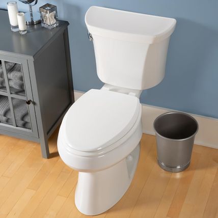 Mayfair Cassel Slow Close Toilet Seat, Easy Clean, Non Slip Premium Wood Seat, E