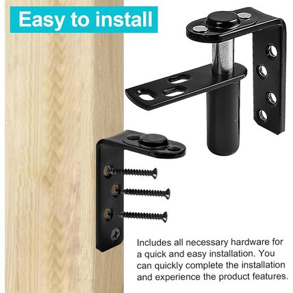 Saloon Door Hinges Kit, Double Swing Hinges, Self-Return Swinging Door Hinge, St
