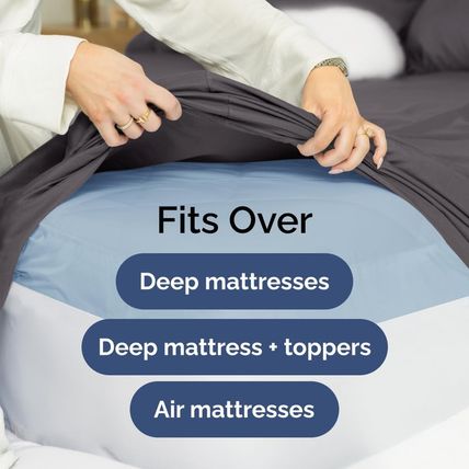Extra Deep Queen Sheet Set - 6 Piece Breathable & Cooling Sheets - Hotel Luxury