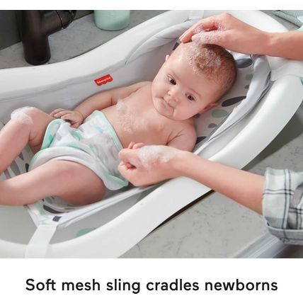 Fisher-Price Baby to Toddler Bath 4-In-1 Sling ‘N Seat Tub with Removable Infant