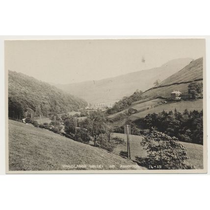 ASHOPTON Woodlands Valley Derbyshire, early mid 20th C. RPPC 14-15