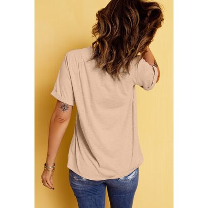 Khaki Sequin Rodeo Graphic Crewneck Tee