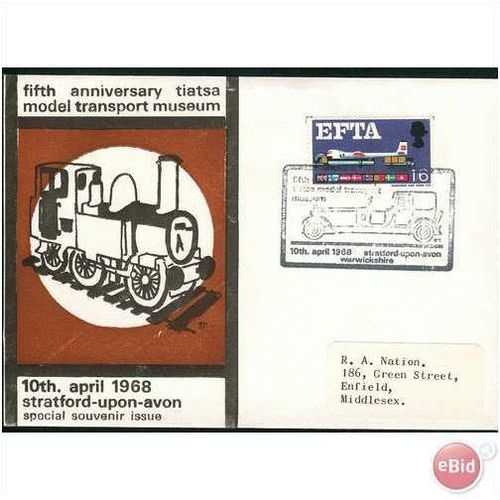 GB Covers 1968 - x 5 Model Transport Museum 5th Anniv 1