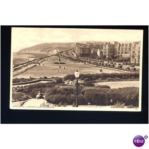Sussex EASTBOURNE Grand Hotel & Western Lawns Postcard by Norman (42C)