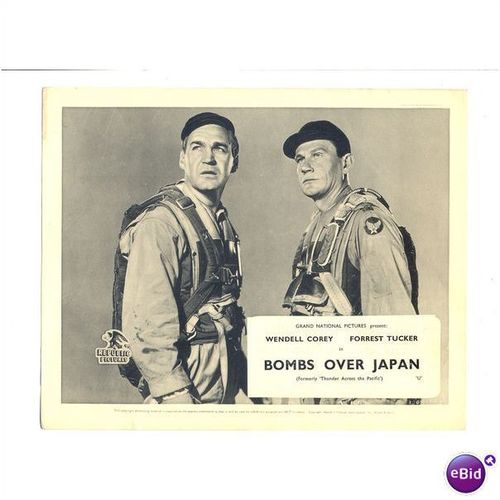 BOMBS OVER JAPAN Wendell Corey, Forest Tucker, Vera Ralston FOH Stills Set (8)