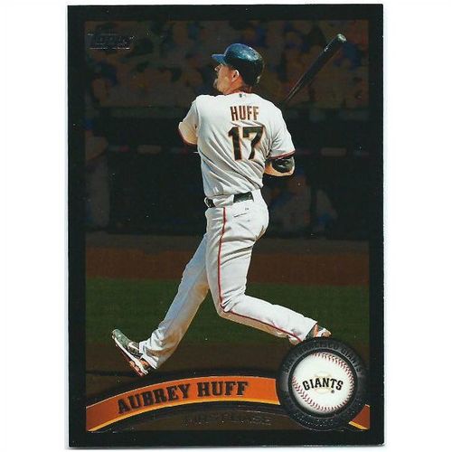 2011 Topps Wal Mart Black Border - #107 - Aubrey Huff