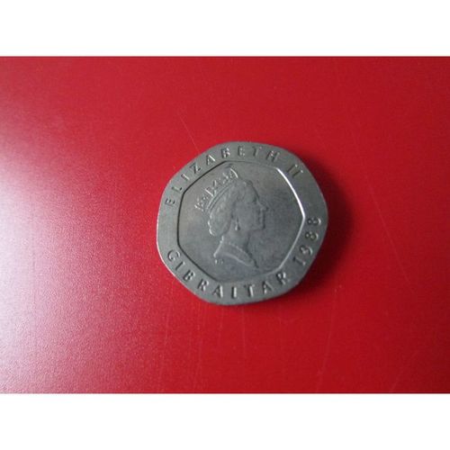 1988 QUEEN ELIZABETH II GIBRALTAR TWENTY PENCE FREE POST. AQ