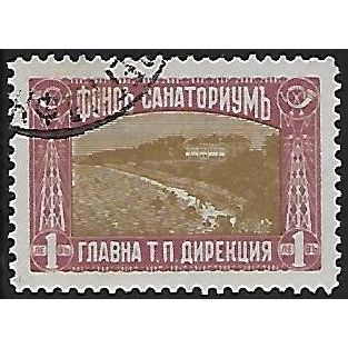Zw Mi 12: 1 L. bistre-brown & claret Sunday Delivery: Convalescent Home, Varna.