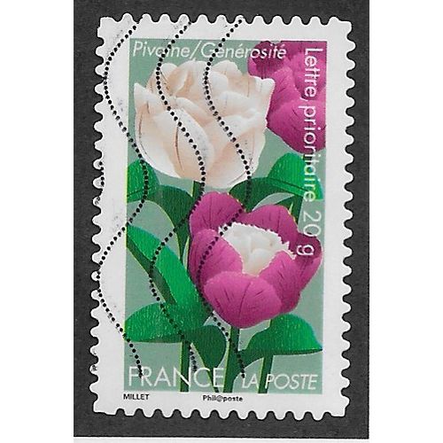 FRA 2012 (60c)(S/A) 'FLOWERS - PEONIES ' FINE USED (EBID56-701)