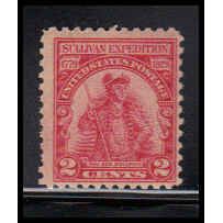 657 2c General John Sullivan Just Clears MNH Z0157