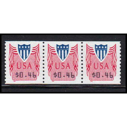 CVP33 46c Shield Very Fine MNH Strip of 3 PA5358