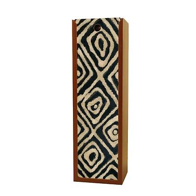 Mudcloth-Black Wine Box (African American Wine Box)