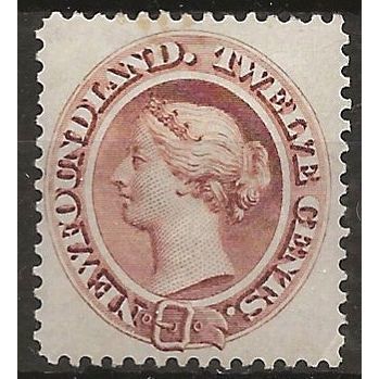 Newfoundland 1894 SG61 12c Deep Brown Mounted Mint ..