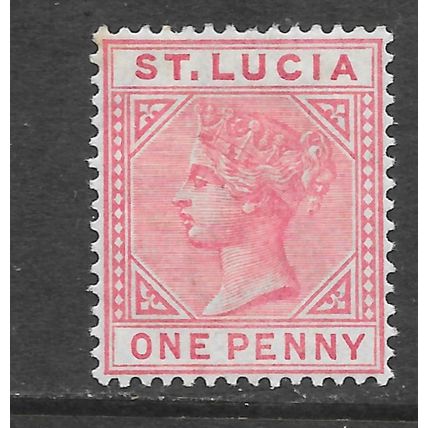 1883 ST LUCIA 1d MINT MH QV SG32 die I