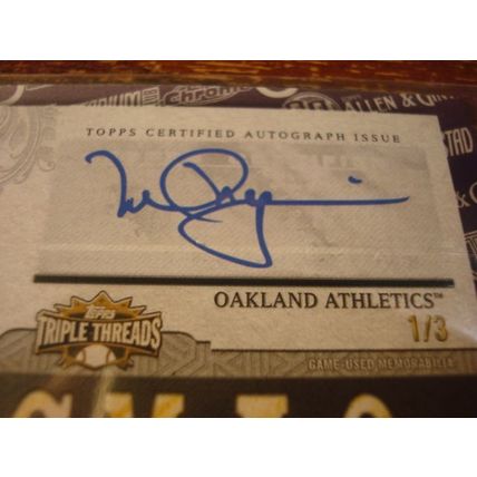 2021 Topps, Triple Threads, Reprint Auto, MARK McGWIRE, A's, #TTY-10