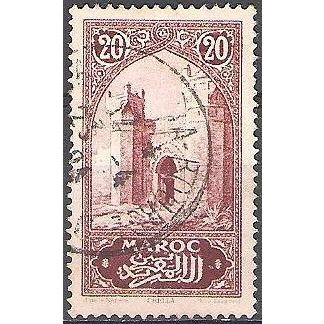 Maroc 1917 Michel 27 O Cote (2005) 2.70 € Rabat Porte de Chellah Cachet rond
