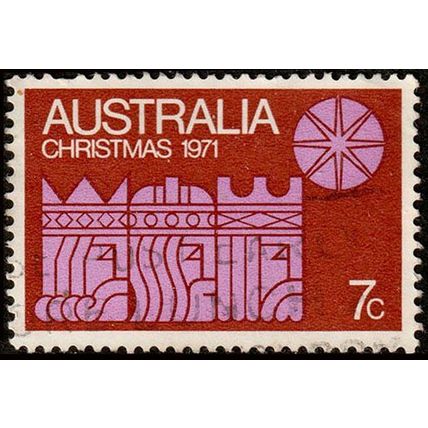 Australia 1971 Christmas 7c Used Stamp 478.