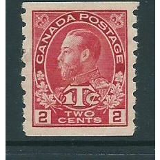 Canada used war tax itc hm sg234 die 1 sg 234 scarce imperf x 8 coil cv £70
