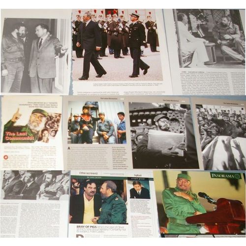 FIDEL CASTRO 88x Clippings 1979-recent