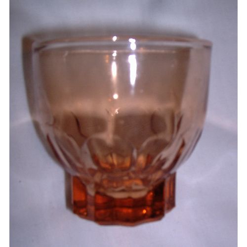 Victorian pink cordial glass circa 1870 2.5 ins high