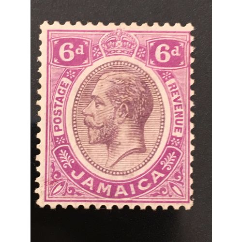 Jamaica KGV 1915 6d Dull Purple & Bright Mauve Mounted Mint MM SG 64a stamp
