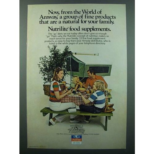 1973 Amway Nutrilite Food Supplements Ad - A Natural