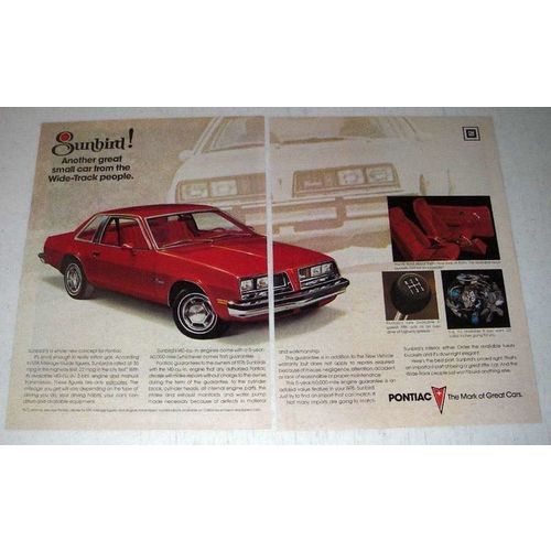 1976 Pontiac Sunbird Car Ad - Great Small-Car