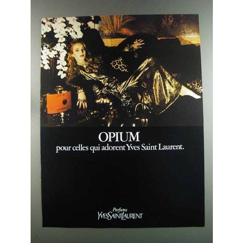 1982 Yves Saint Laurent Opium Perfume Ad