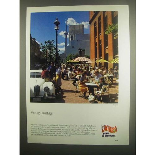 1984 Ontario Canada Ad - Vintage Vantage