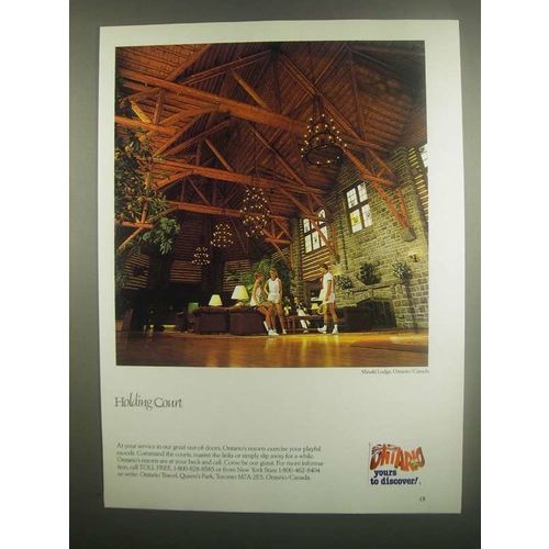 1984 Ontario Canada Ad - Holding Court