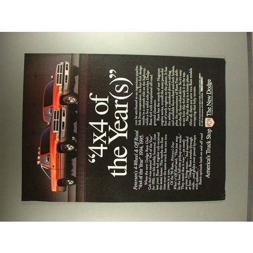 1995 Dodge Ram, Ram Club Cab Truck Ad - 4x4 of the Year