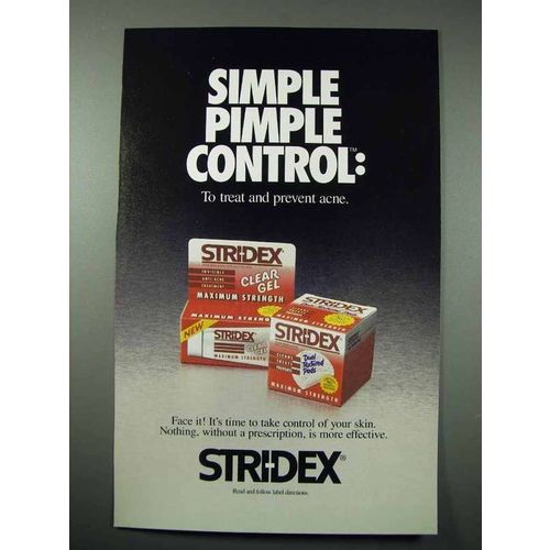 1994 Stri-Dex Acne Treatment Ad - Simple Pimple Control