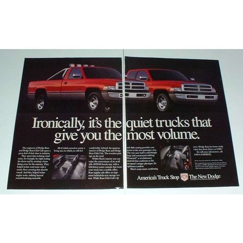 1995 Dodge Ram, Ram Club Cab Truck Ad - Ironically