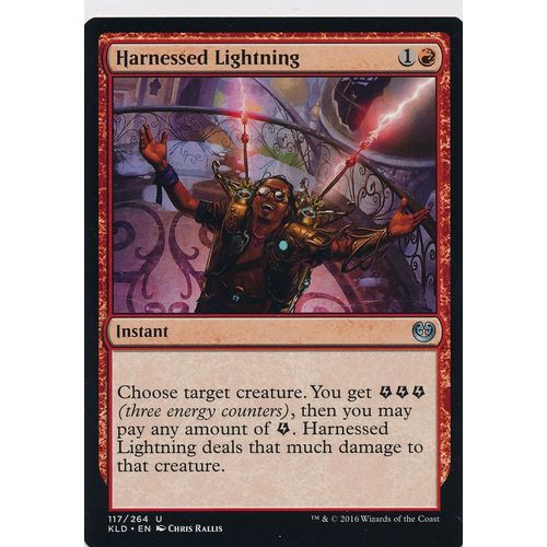 Magic the Gathering MTG Kaladesh 117/264 Harnessed Lightning