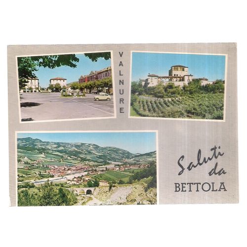 BETTOLA, multiview, ITALY used vintage postcard 1983 #
