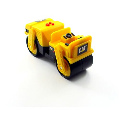 Caterpillar Asphalt Drum Compactor, Yellow Construction Vehicle