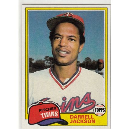 1981 Topps baseball card 89 Darrell Jackson - Twins