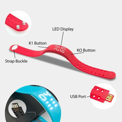 Children Smart Activity Tracker - Kids Pedometer Step Counter Fitness Wristband